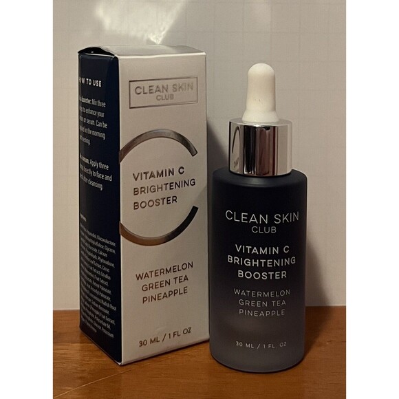 Clean Skin Club Vitamin C Brightening Booster Green Tea Watermelon Pineapple - Picture 1 of 6